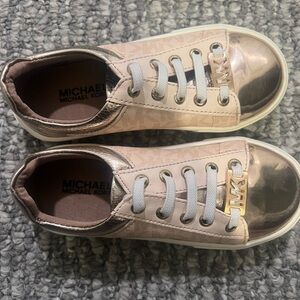 Children’s rose gold Michael Kors sneakers